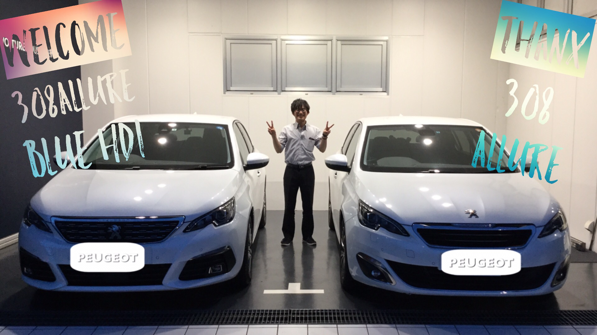 308Allure Blue HDiをご納車させていただきました。