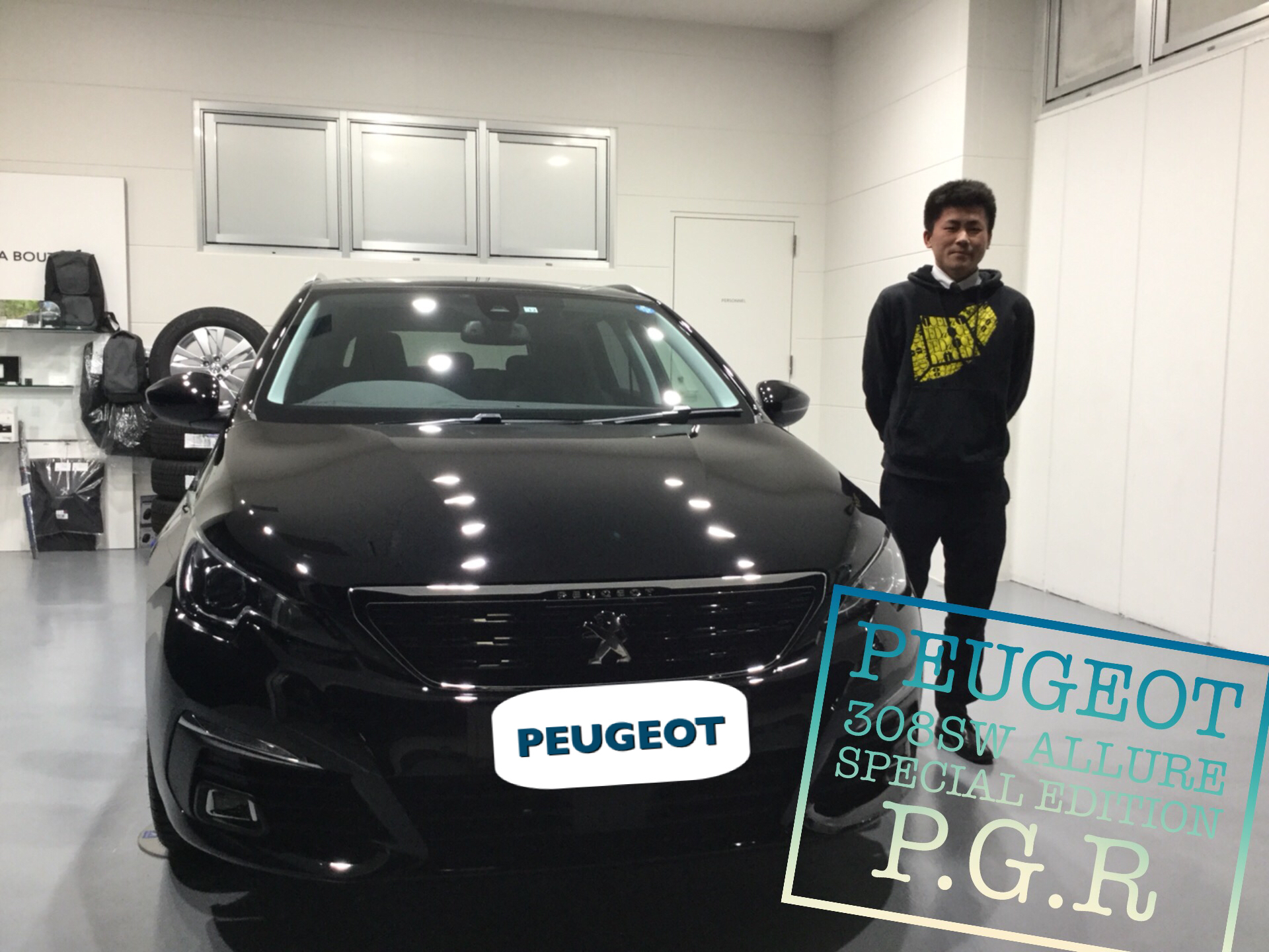 プジョー308SW Allure SE P.G.Rをご納車させていただきました。