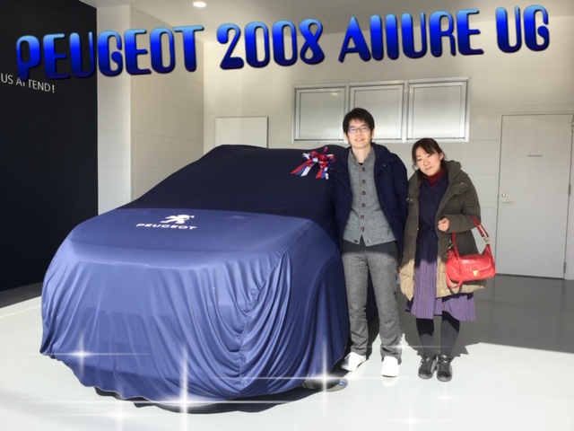 プジョー2008Allureをご納車させて頂きました。