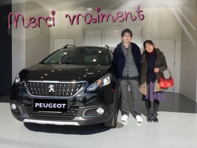プジョー2008Allureをご納車させて頂きました。