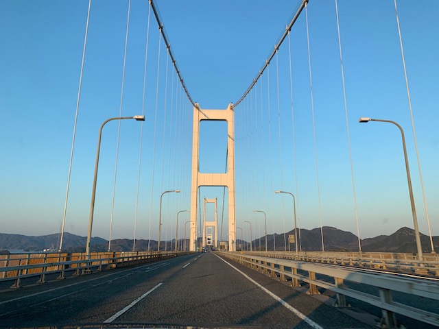 夕日しまなみ海道