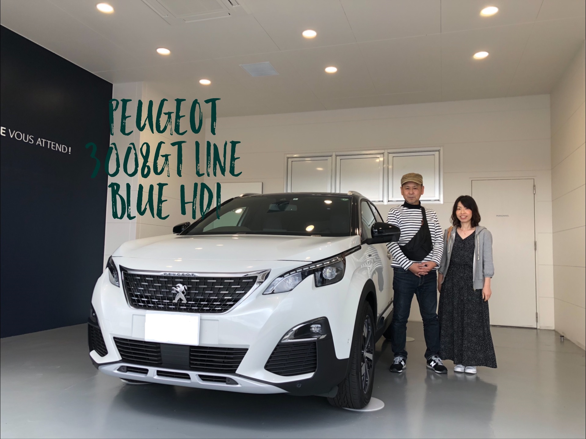 PEUGEOT 3008 GT Line B-HDiをご納車させて頂きました！