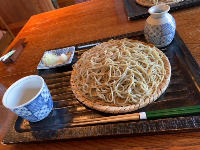 久しぶりのお蕎麦