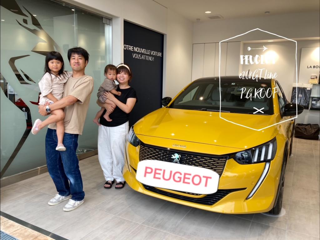 プジョーe208GT Line P.G.ROOFをご納車させていただきました。