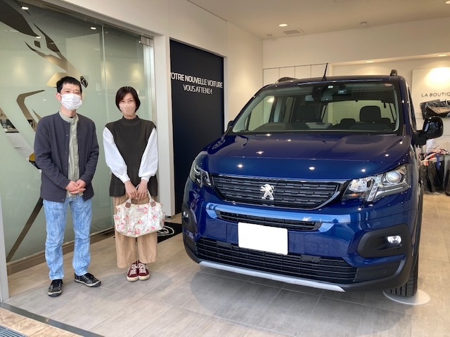 PEUGEOT RIFTER GTをご納車させて頂きました！！